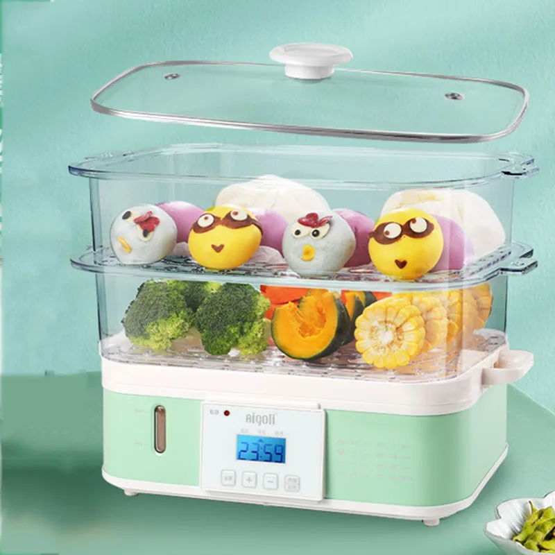 

Multi-tier Smart Electric Cooker With Timer Electric Steamer Multifunctional Household Cooking Pots Cuiseur Vapeur Cookware