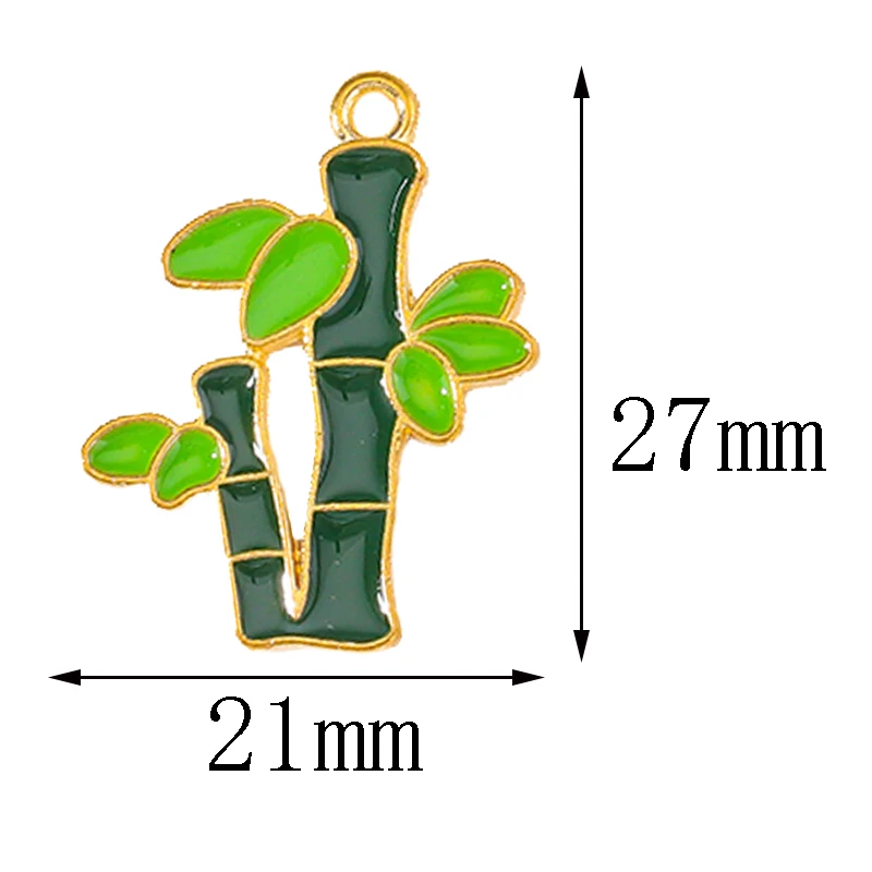 20 шт. эмалированные бамбуковые украшения для подвесок |