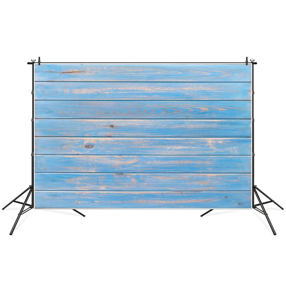

Faded Blue Wooden Planks Texture Photography Backdrops Custom Ins Studio Wood Boards Floor Props Decoration Photo Backgrounds