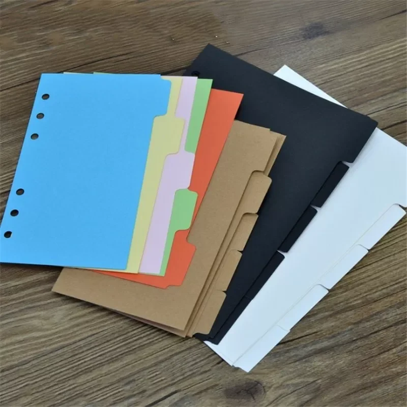 

Binder Index Divider Page for Loose-leaf Notebook Scrapbook Index Tabs Planner Index Page Bookmark A5 A6 Size Available