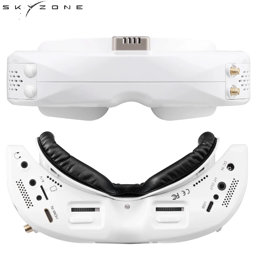 

SKYZONE SKY04L V2 LCOS 1280*960 5.8G 48CH Steadyview Receiver DVR Build In Headtracker FOV39 2-6S FPV Goggles for RC FPV Drones