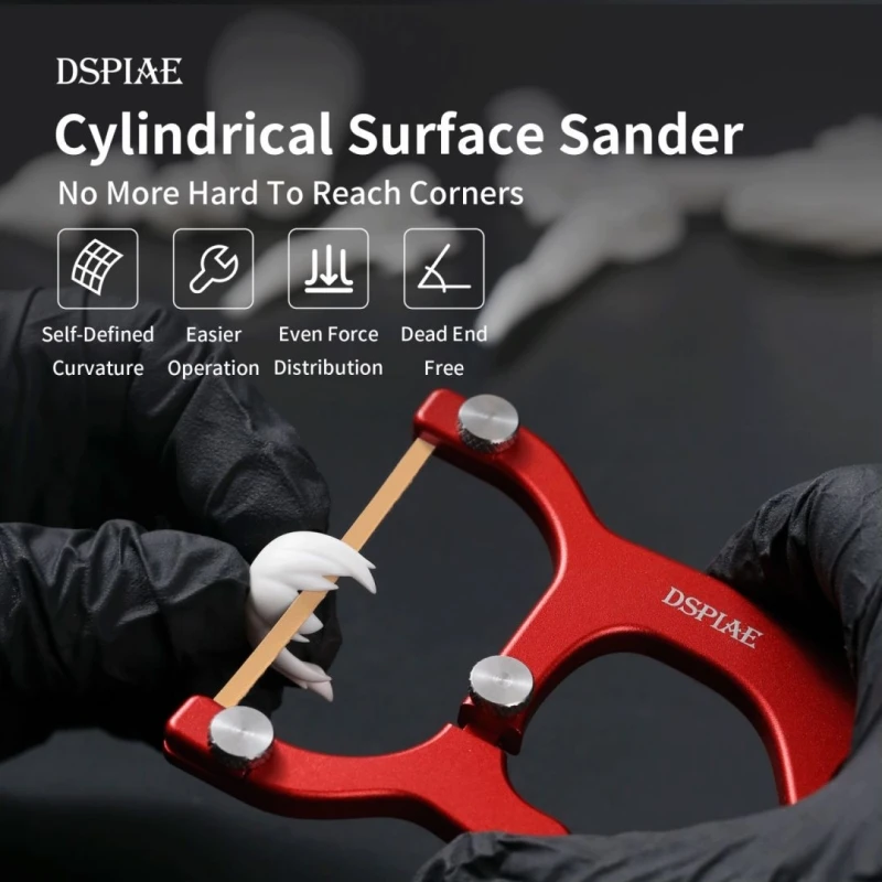 DSPIAE AT-CSS Stainless Steel Curved Surface Sander Handhold