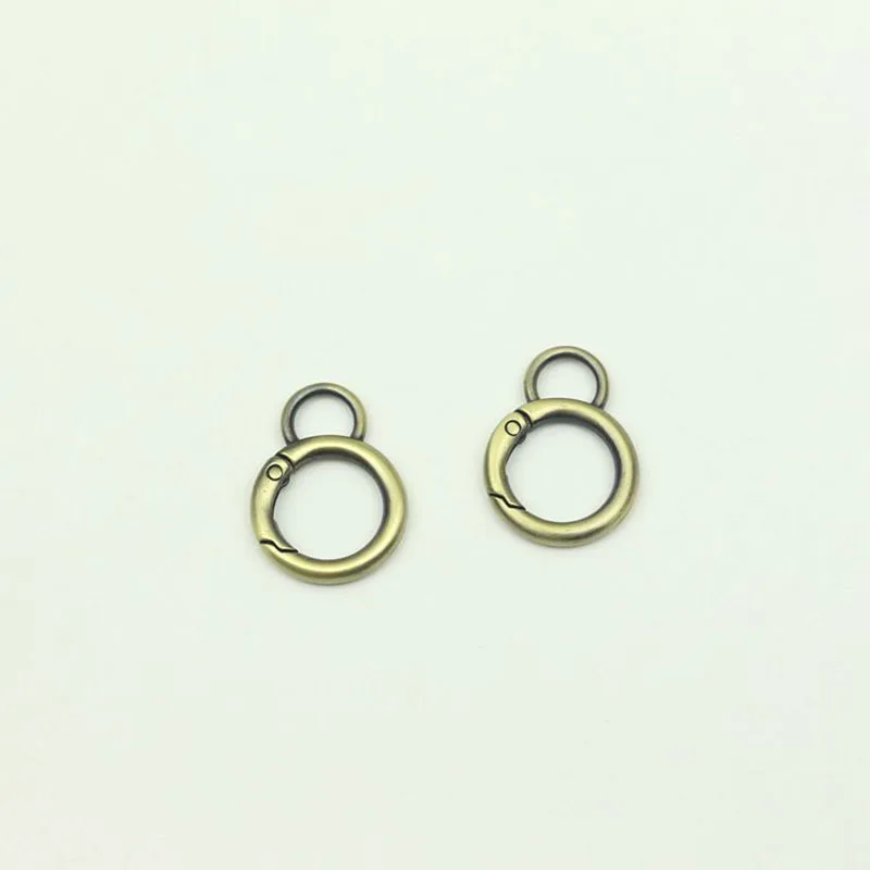 30pcs 16mm 8-Shape Spring Ring Buckle Opening O Ring Keychain Webbing Strap Connector Hook Bag Hangers DIY Hardware Accessories