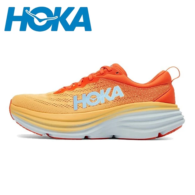 Original HOKA Bondi 8 Men Women Lightweight Running Shoes Elastic Cushioning Road Running Sneakers Breathable Outdoor Sneakers 2