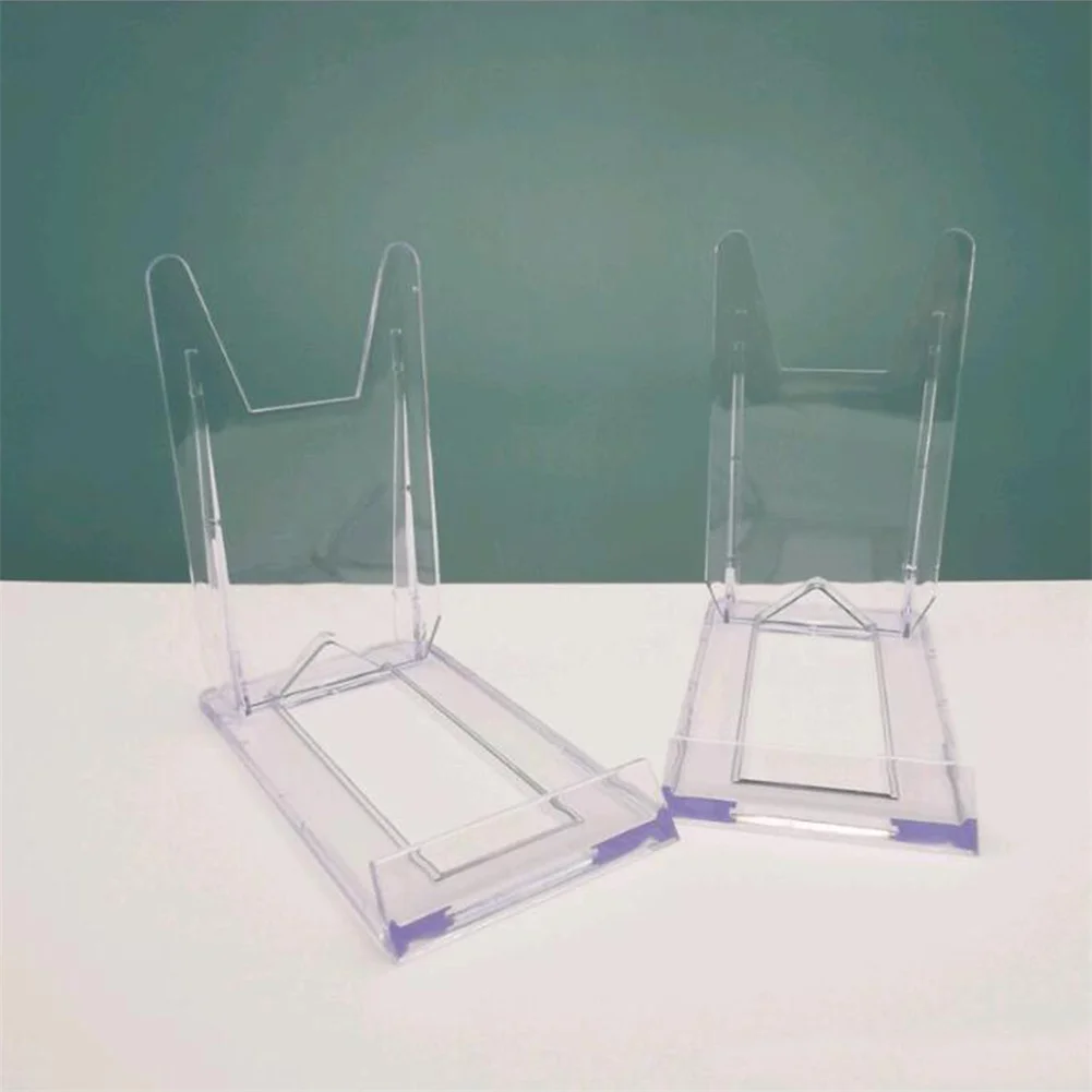 

2pcs Clear Acrylic Plaque Display Adjustable Plastic Holder Stand For Tray Kitchen Dish Display Rack Photo Frame Display Stand