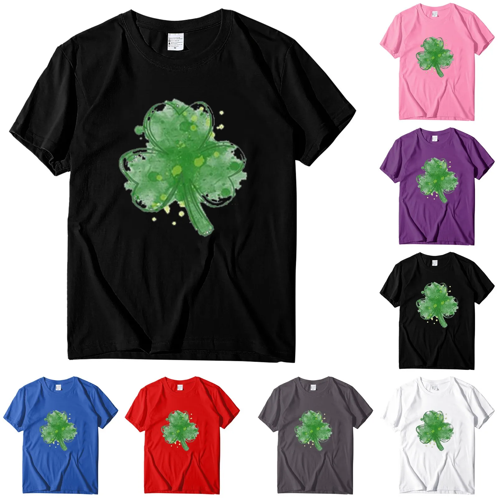 

Женская футболка с коротким рукавом, круглым вырезом и принтом