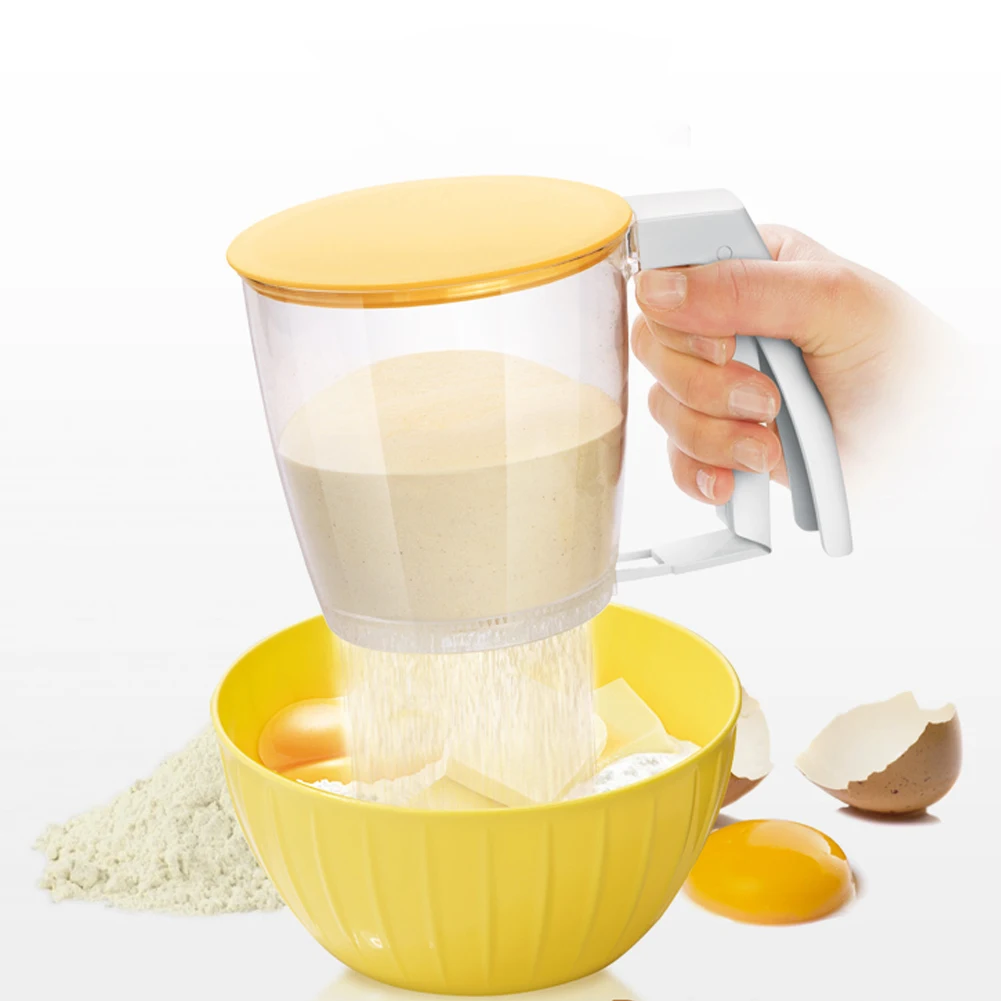 

Hand-held Flour Sieve Fine Mesh Sugar Filter Manual Icing Sugar Powder Strainer Kitchen Pastry Tools Baking Tools