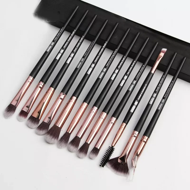 

NEW2023 Multifunction new makeup brush 12 PCS professional mixed eye shadow eyebrow brush makeup beauty set