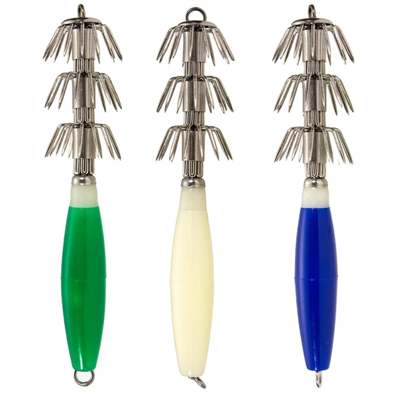 

Creative Squid Shrimp Hook Luminous Stainless steel Sea Fishing Fish Hook Fishing Hook DIY Fishing Accessories