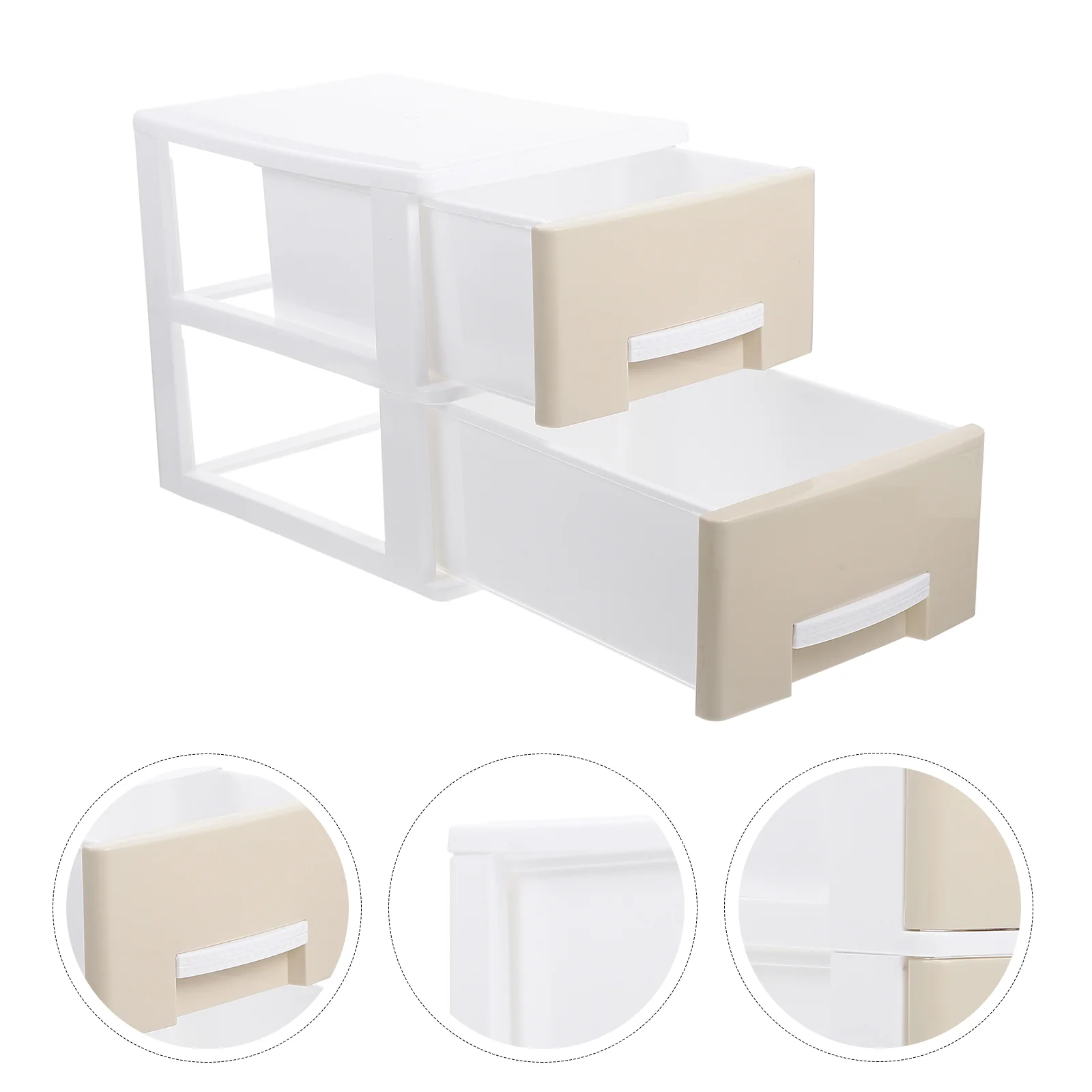 

Shelf Desktop Storage Box Toiletry Containers Drawer Jewelry Organizer Plastic Type Case