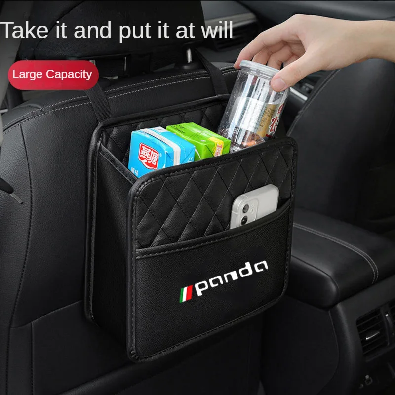 

Car Seat Back Back Row Storage Bag Hanging Bag Interior Accessories Suitable For Fiat Panda 500 500x 500l TIPO PUNTO BRAVO Stilo