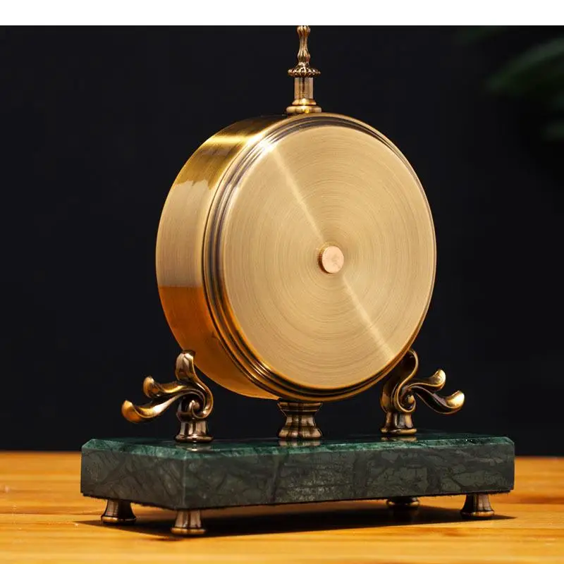 Ретро золотые настольные часы бесшумные с иглами для украшения гостиной