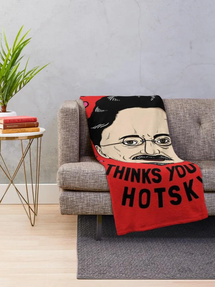 Леон Троцкий думает что ты горячий пледы кровать модный лохматый спальный мешок