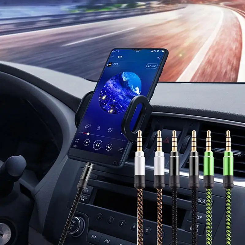 

Male To Male Cable 1.5m 3m 3.5mm Jack Audio Cable 3.5 Cord For Car Audio Headphones Speaker MP4 Cord With Microphone