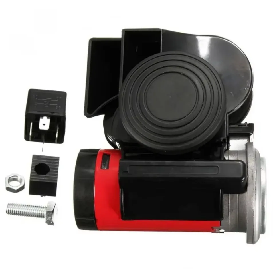 Черные автомобильные звуковые сигнала 12 В 139 дБ громкий звук улитка компактный