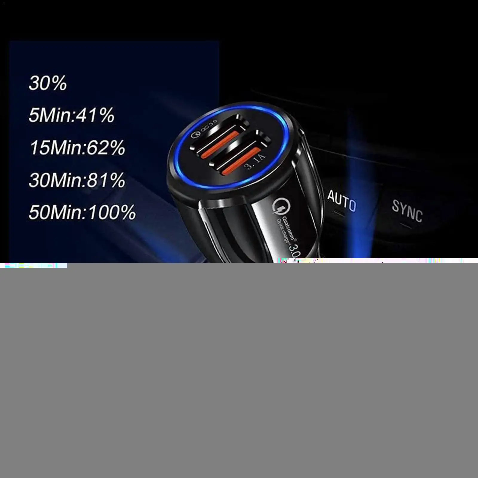 

2022 18W 3.1A Car Charger Dual USB Fast Charging QC Phone Charger Adapter For iPhone 11 Pro Max 6 7 8 Plus Xiaomi Redmi Hua G3X8