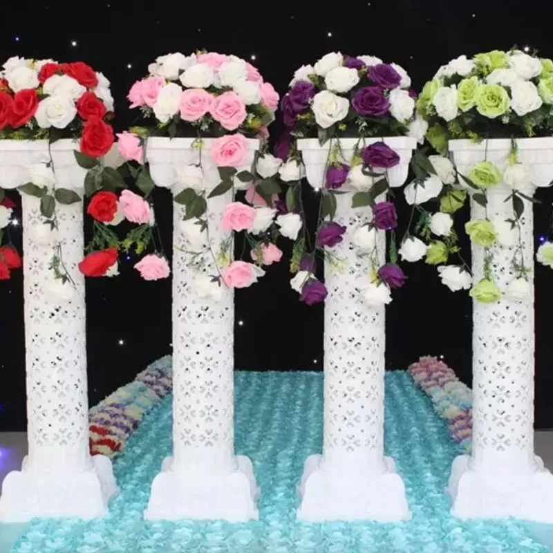 

Полые Цветы Дизайн римские колонны белый цвет пластиковые колонны дорога цитаты Свадебные реквизиты украшения для мероприятий