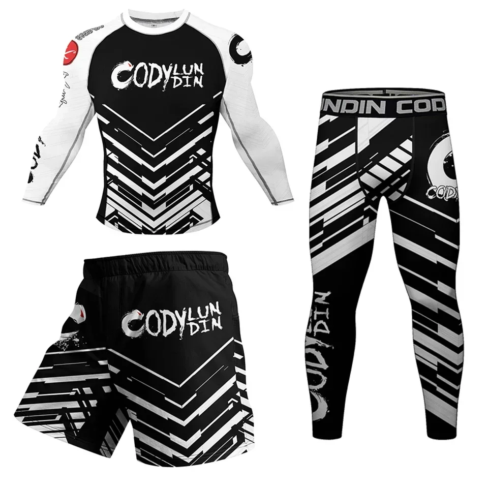 Мужская спортивная одежда для ММА Муай Тай джиу джитсу Рашгард баскетбольная