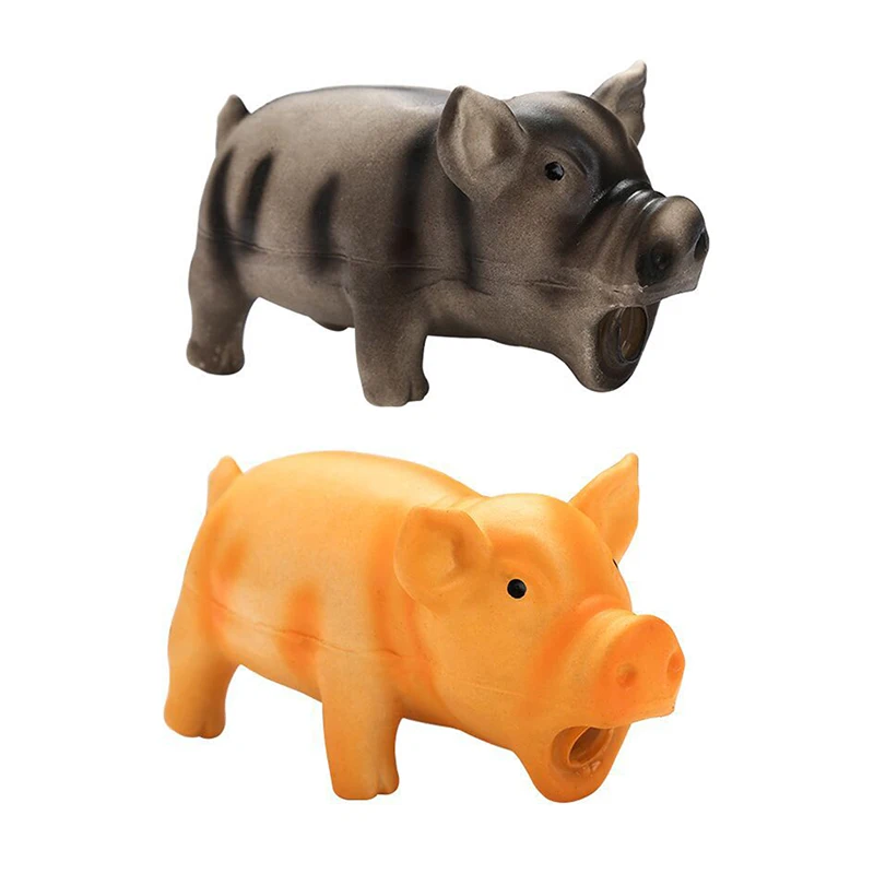 Интерактивные обучающие игрушки для собак и свиней домашние животные скрипящие