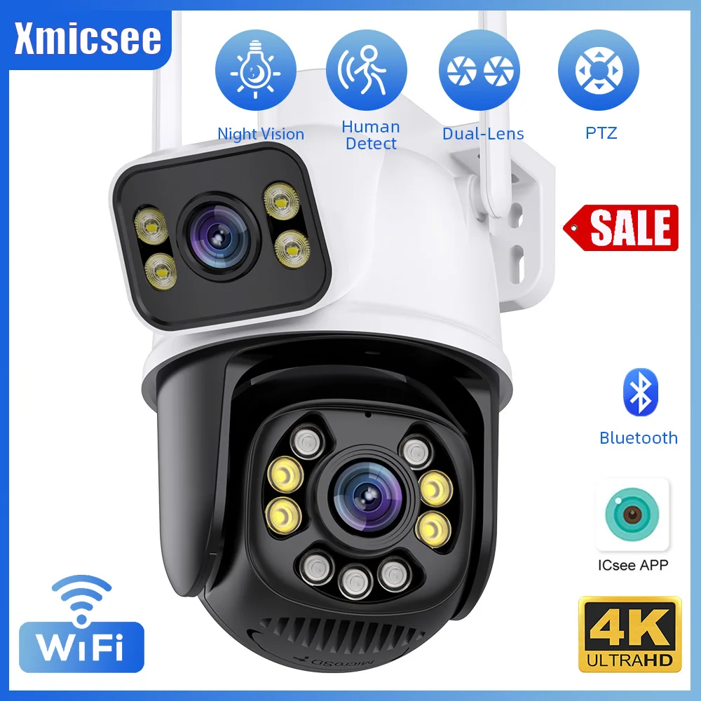 IP-камера наружная, 1080P, 8 Мп, 6 МП, Wi-Fi, PTZ