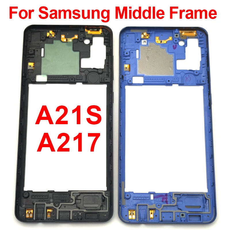 

Original New A21s Middle Frame For Samsung Galaxy A21s A217F A217M A217N A217 Housing Chassis Central Frame Part With Buttons