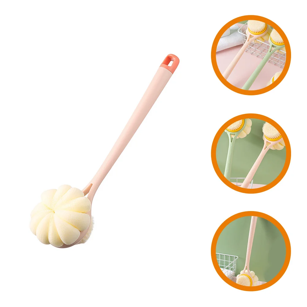 

Handle Bath Brush Shower Elderly Bathing Sponge Liquid Nylon Silk Handled Child Sponges Body