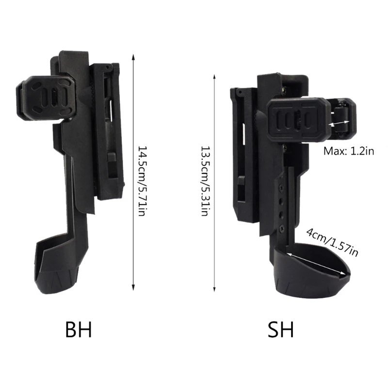 Тактический чехол для фонарика вращающийся на 360 градусов держатель с зажимом