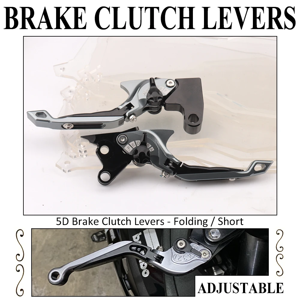 

Folding Brake Clutch Levers 5D Short Handle For Husqvarna NUDA 900 R NUDA900 900R NUDA900R 2011 2012 2013 FS 450 FS450 2017 2018