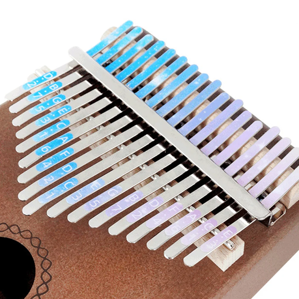 4 шт. детские наклейки Kalimba 17 клавиш