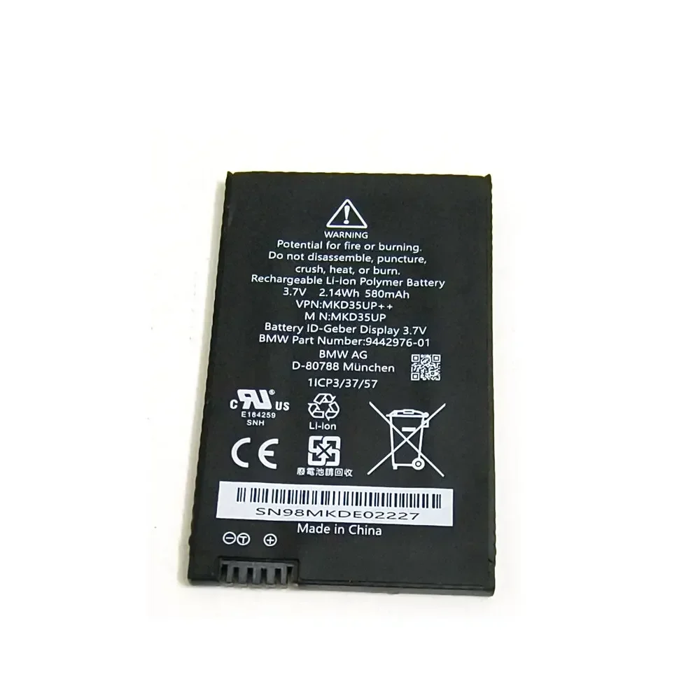 Новый аккумулятор 3 7 в 580 мАч 9442976-01 для BMW X3 X4 X5 X6 X7 530Le 730 740 745 760LI 6814351 1ICP3/37/57