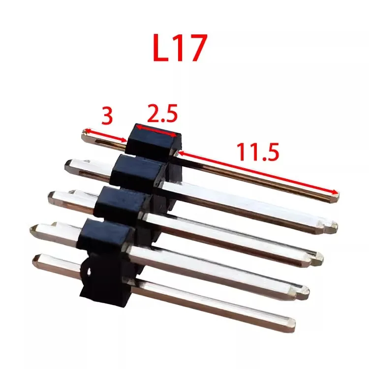 1000 шт. 2 54 мм двухрядный Штекерный 0 8u ''позолоченный штырьковый разъем