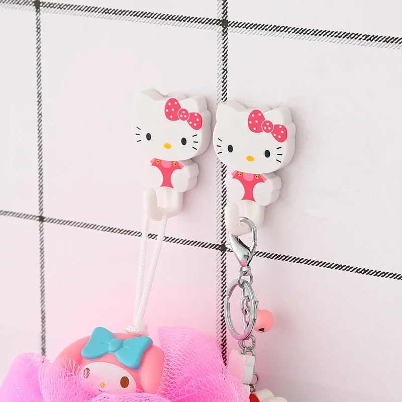 Настенные крючки Sanrio Hello Kitty милый мультяшный Кот KT модный прочный клей Не