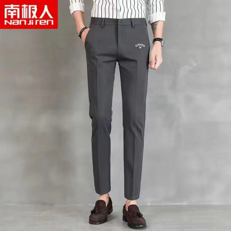

Golf Pants 2023 Autumn Men's Casual Business Trousers Breathable Straight Leg Pants Men's Golf Long Pants