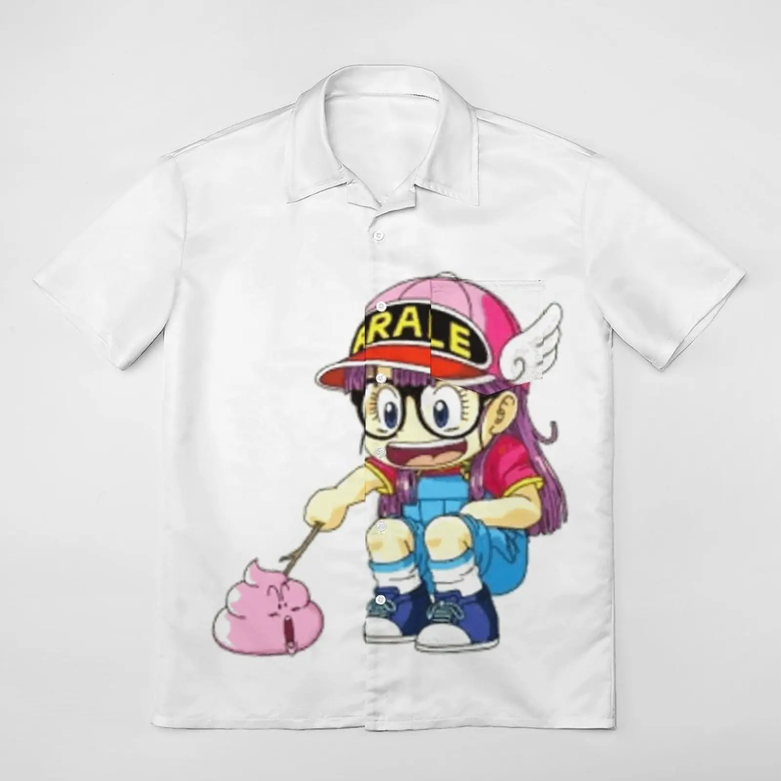 

Arale Poking Poop [Dr Slump Arale] Creative Top Tee Coordinates A Short Sleeved Shirt Vintage Swimming Eur Size