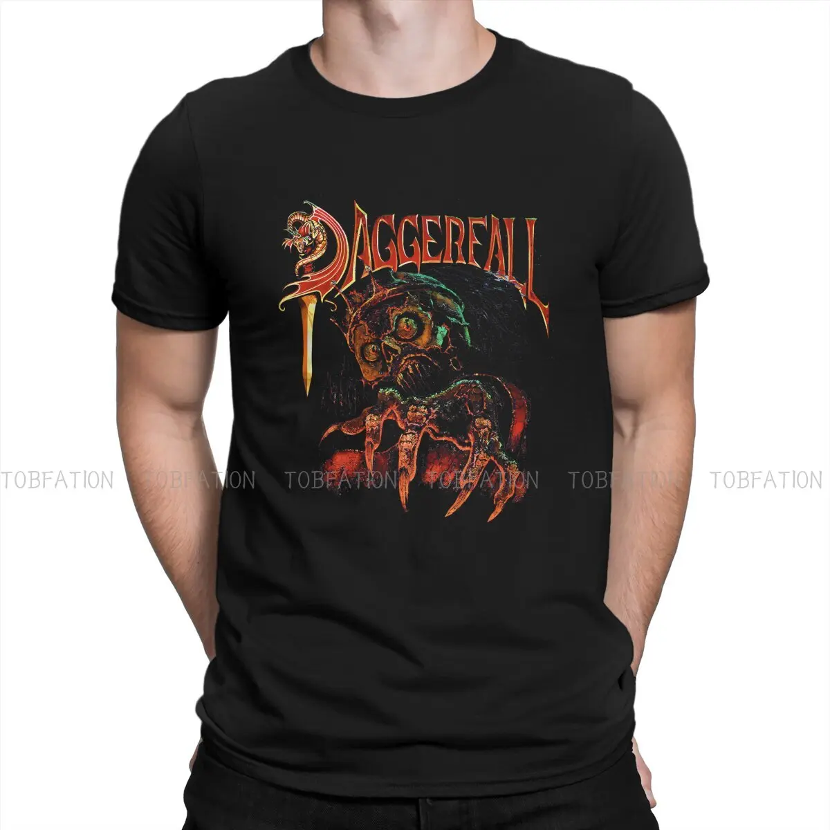 

Daggerfall Essential Hip Hop TShirt The Elder Scrolls Game Leisure T Shirt 100% Cotton Hot Sale Stuff For Adult