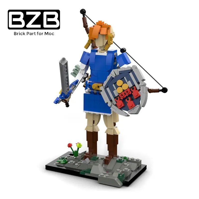 

MOC Breath of The Wild Archer Warrior DIY Brick Model Kids Toys Brain Game Birthday Best Gifts