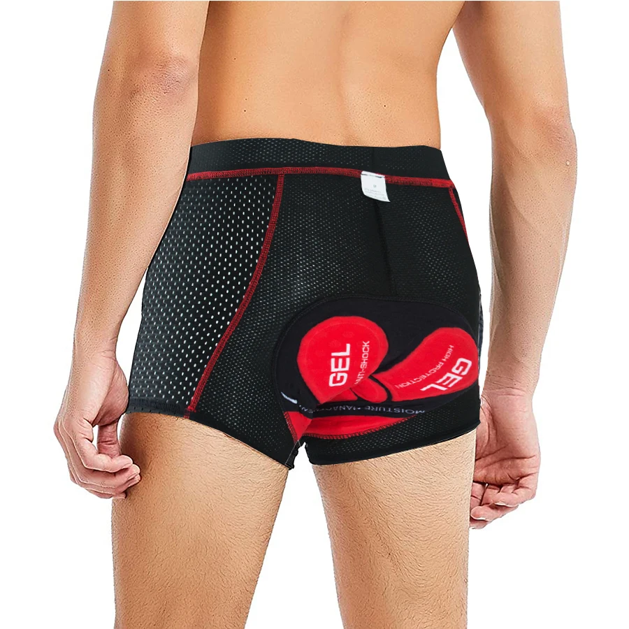 

Men's Cycling Shorts Breathable Mesh Cycling Underwear 5D Gel Pad Shockproof MTB Bike Shorts Mountain Bicycle Underwear