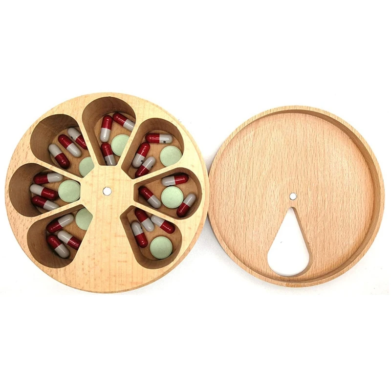 

Weekly Pill Case, 7 Compartment Pill Box, 7 Days Pill Tablet Organiser, Pill Container for Vitamins, Pills & Supplements