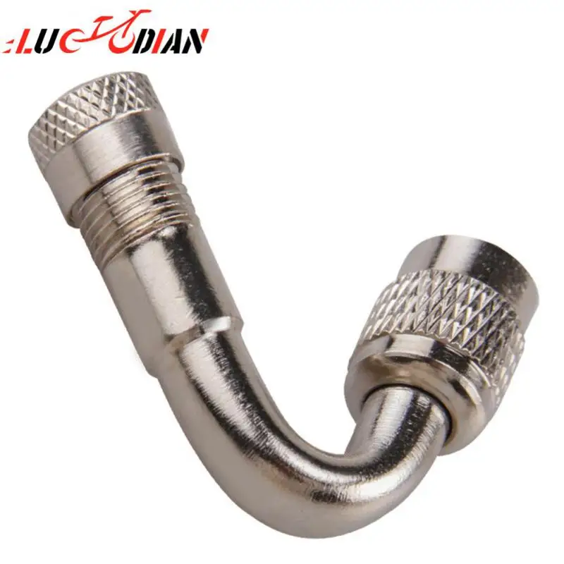 

45 ° / 90 ° / 135 ° горлышко клапана мотоцикла, металлический угловой изогнутый клапан, адаптер для грузовика, мотоцикла, надувная трубка, прочный стержень клапана