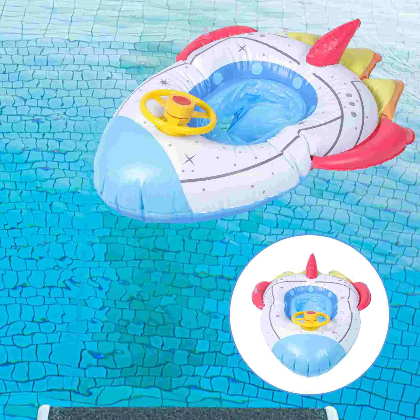 

Baby Float Pool Months Floats Swimming Seat Bathtub Ring Infant Swim 24 12 Neck Bath Boys Ride Floating Up Blow Lake Toddler