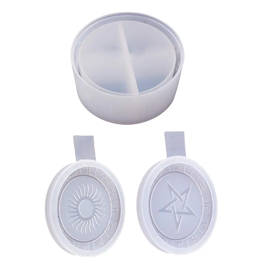 

Силиконовый каучуковый чехол со знаками Зодиака, форма ручной работы, декоративный поднос для «сделай сам», контейнер для ювелирных издели...