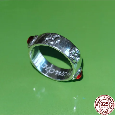 Серебряное кольцо с движущимся замком Хаяо Миядзаки