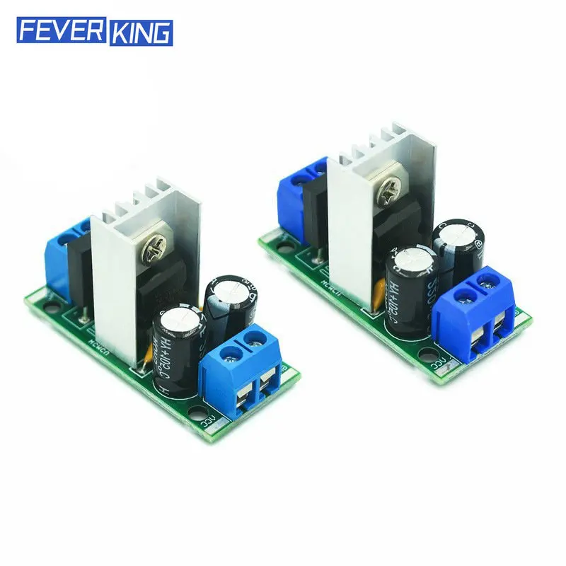 

L7805 L7812 LM7805 LM7812 DC/AC Three Terminal Voltage Regulator Power Supply Module 5V 9V 12V Output Max 1.2A