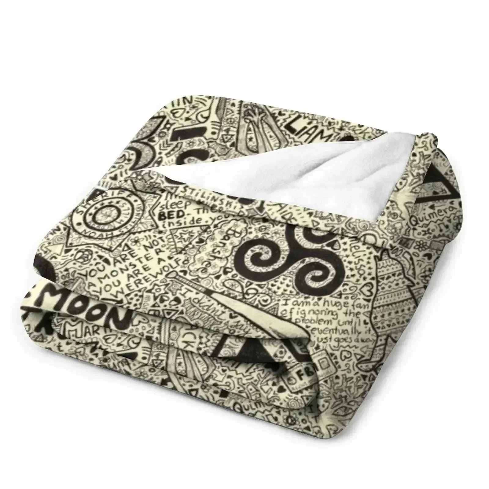 Одеяло TeenWolf из фланелевой ткани туристические мягкие плюшевые утяжеленные