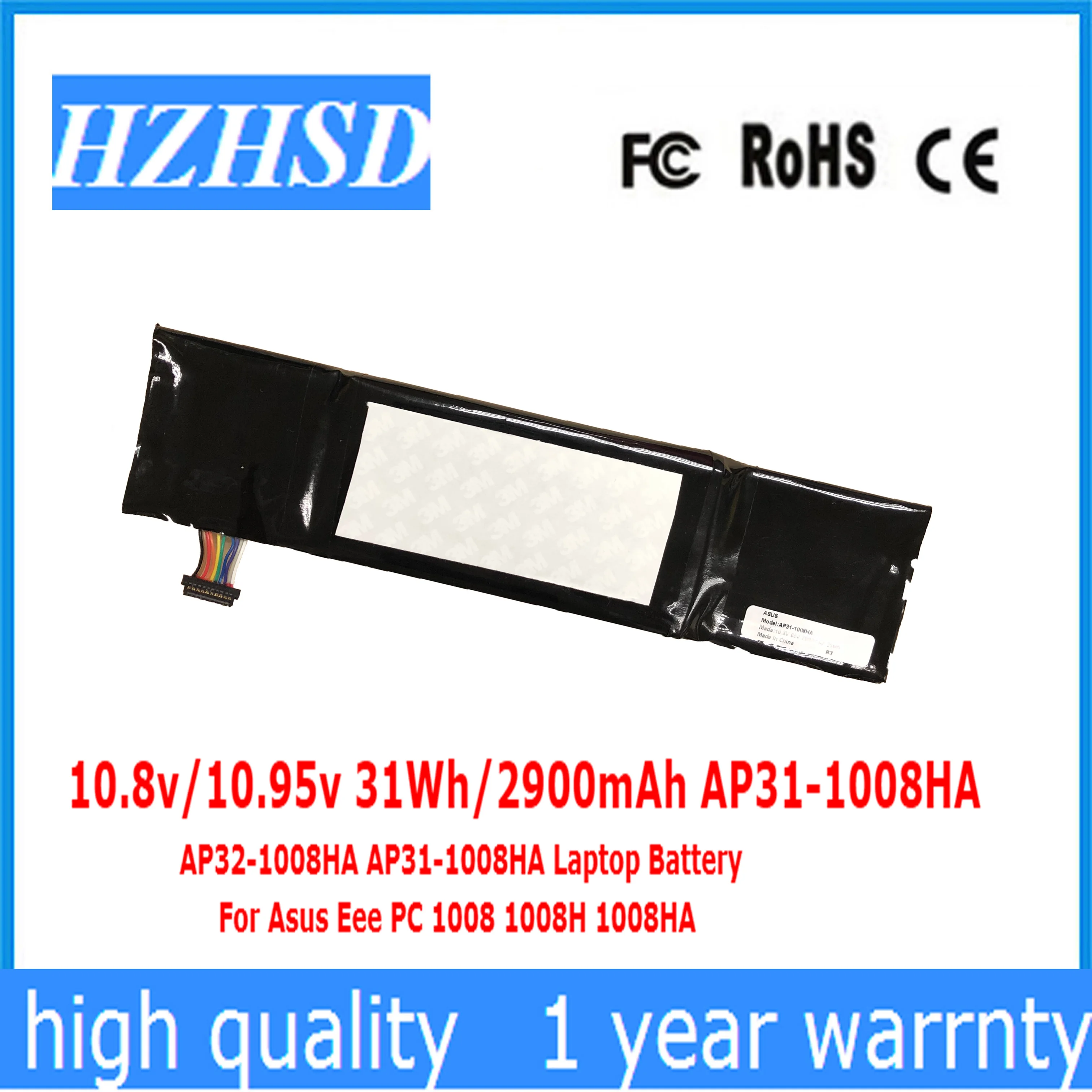 10,8 v/10,95 v 31Wh/2900mAh AP31-1008HA AP31-1008HA AP32-1008HA Eee PC 1008 1008H 1008HA