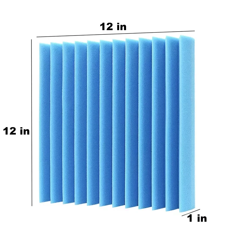 

12/24Pack 300x300x25mm Studio Acoustic Panel Foam Sound Proofing Protective Sponge Soundproof Absorption Treatment Panel