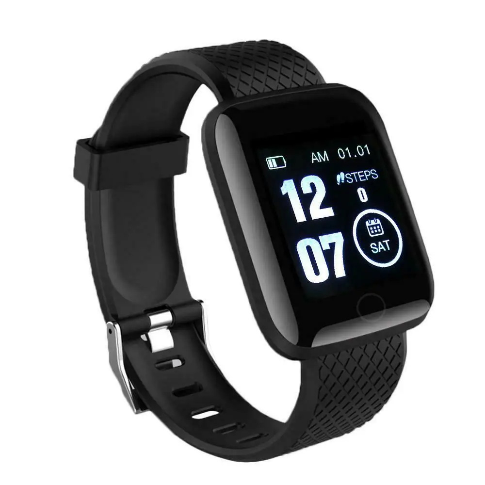 

116 PLUS Smart Bracelet Watch Color Screen Heart Rate Blood Pressure Monitoring