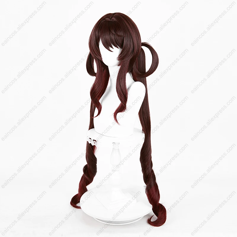 Фонарь Rite HuTao Косплей Парик 86 см Длинные хвостики Парики Термостойкие