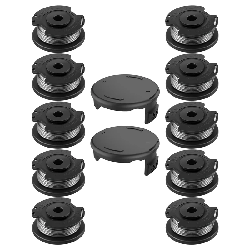 

F016800385 Replacement Auto Feed Spool Line String Trimmer Lawn Mower Thread Spool For Easygrasscut(10Spool+2Cap)