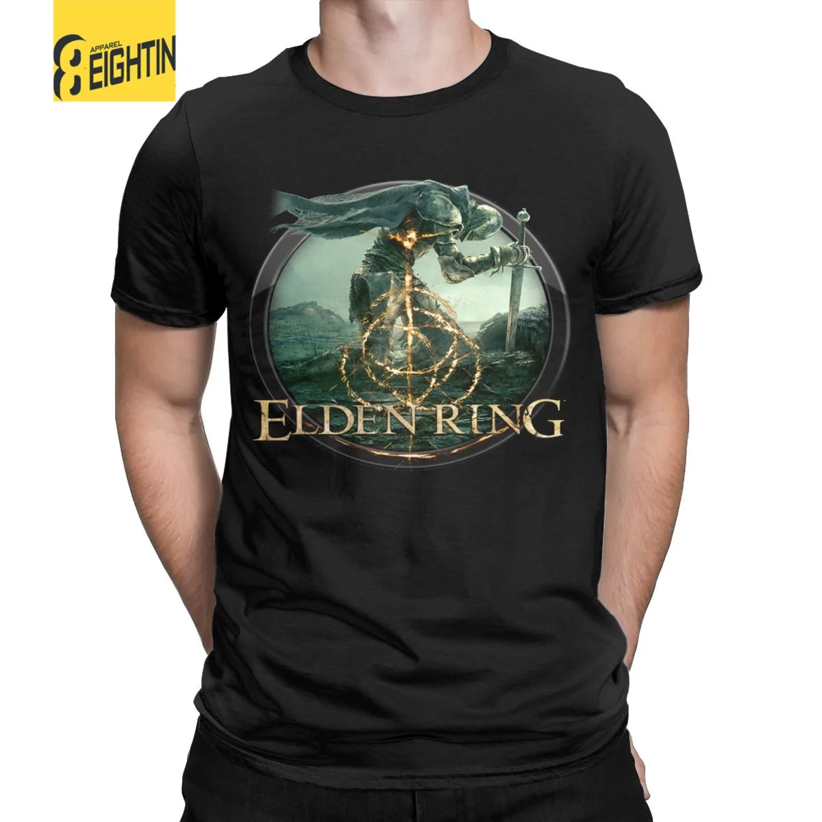 

Elden Ring Video Games T-Shirt for Men Novelty 100% Cotton Tee Shirt Round Collar Short Sleeve T Shirts Adult Tops